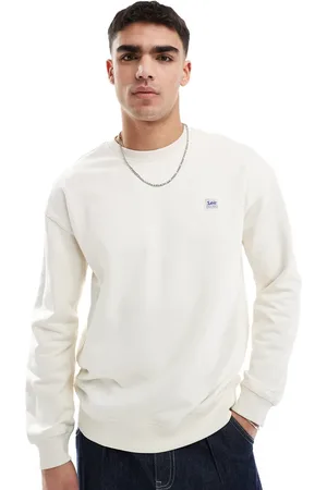 Lee Arbejdstøj - Råhvid sweatshirt i afslappet pasform