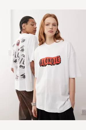 ASOS Unisex - og oversized T-shirt med licenseret Blondie-print