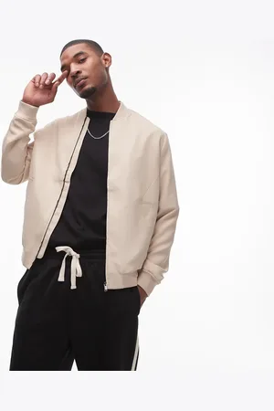 Topman Bege let bomber-jakke-Neutral