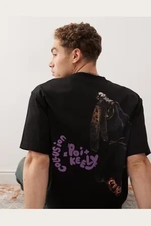 COLLUSION T-shirt med "Keely & Poi"-print