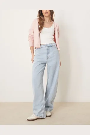 ASOS Lyseblå skræddersyede jeans med tøndeformede ben