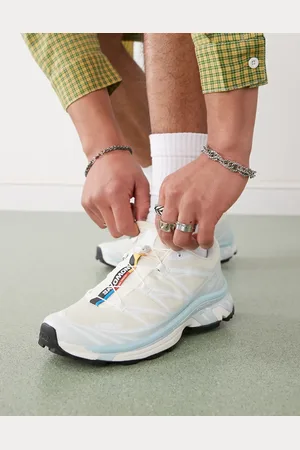 Salomon XT-6 - Offwhite og blå sneakers-Hvid