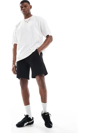 Pull&Bear Sorte shorts i piqué-jersey