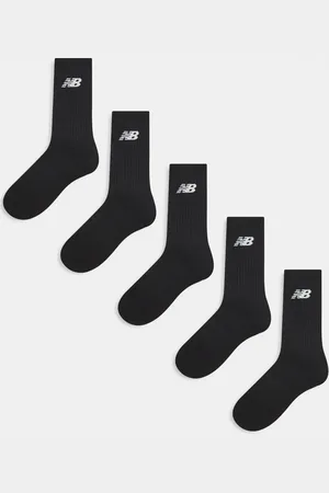 New Balance Pakke med 6 par sorte hverdagssokker med gråt logo