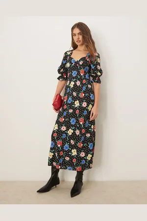 Miss Selfridge Tea-midikjole med blomsterprint