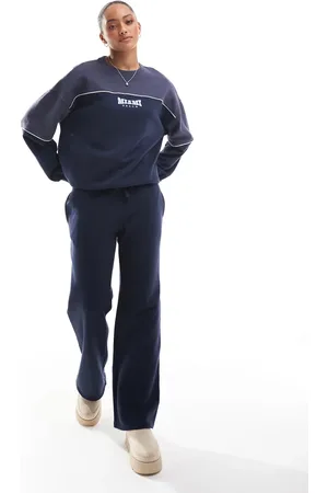 Hollister Joggingbukser med lige ben og kontrastfarvet panel - Del af sæt