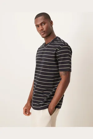 MANGO Og stribet T-shirt