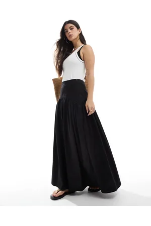 ASOS Maxinederdel med sænket talje