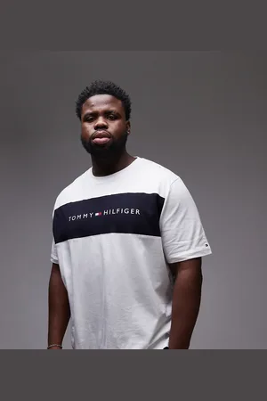 Tommy Hilfiger Plus - Original - T-shirt med bloklogo