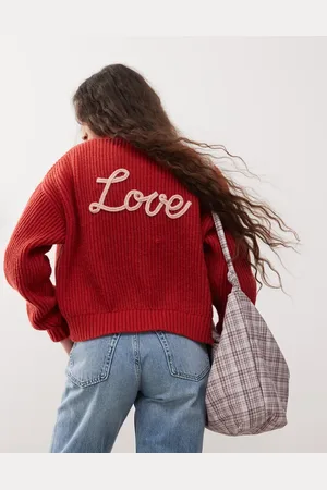 Miss Selfridge Cardigan med lange ærmer og broderi