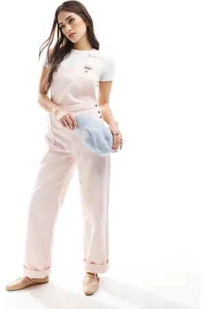 Miss Selfridge Lyserøde overalls i denim