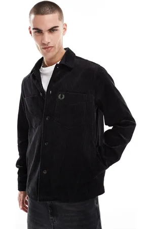 Fred Perry Overskjorte med lange ærmer i kraftig fløjl