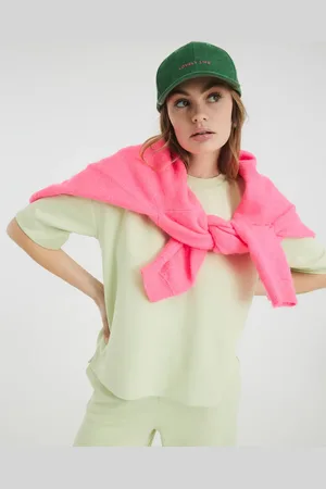 River Island Grøn T-shirt i firkantet pasform