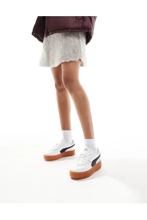 PUMA Palermo Eleveta - Hvide sneakers med gummisål