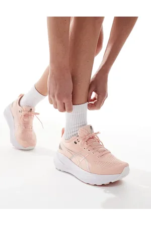 Asics Gel-Kayano 31 Stability - Hvide og lyserøde løbesneakers