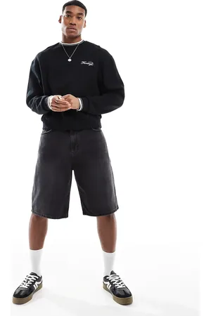 Pull&Bear Sorte skater-denimshorts