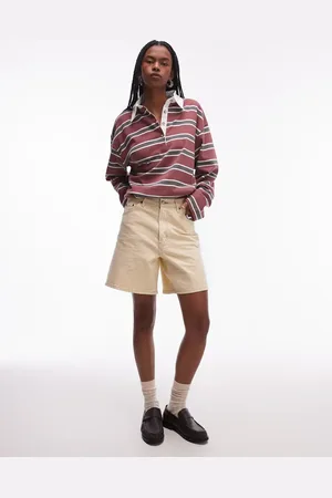 Topshop Lysegule jorts i denim