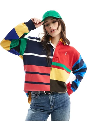 Ralph Lauren Flerfarvet og striber rugby-top med logo-Multifarvet