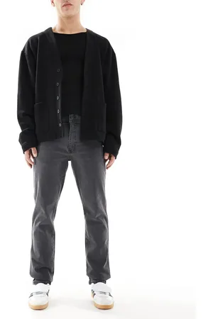 Wrangler Texas - Vasket sorte jeans i slim fit