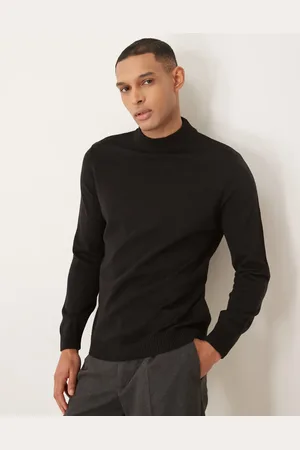 ASOS Strikket T-shirt med rullekrave og lange ærmer