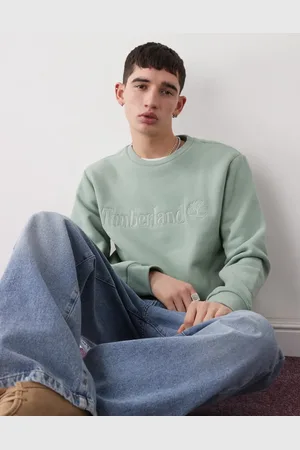 Timberland Hampthon - Grøn sweatshirt med broderet logo på brystet