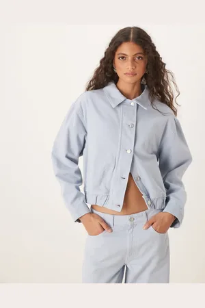 ASOS Oversized bomber-jakke i denim