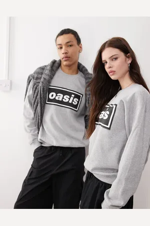 Reclaimed Unisex - Oasis - oversized sweatshirt med licenseret print
