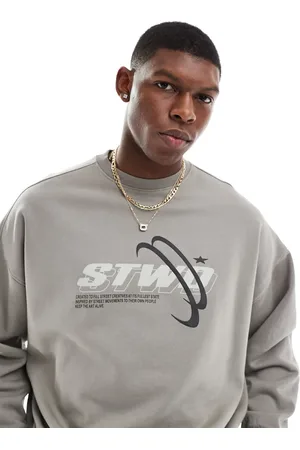 Pull&Bear STWD - Lysegrå sweatshirt
