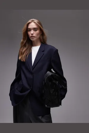 ARKET Marineblå og oversized blazer