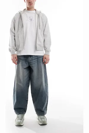 ASOS Lyseblå jeans med vintagevask i oversized og baggy pasform