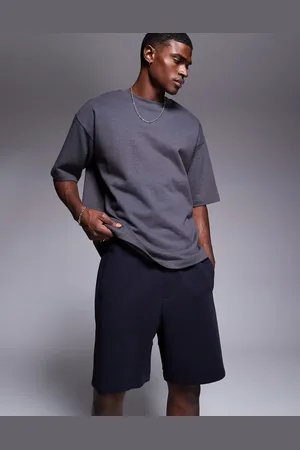 Armani Exchange Navy sweatshorts med logo fra -Marineblå