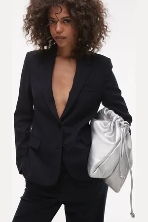 MANGO Let blazer med smalle nålestriber - Del af sæt
