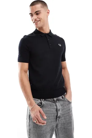 Fred Perry Strikket poloskjorte med korte ærmer