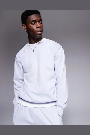 The North Face Essential - Grå oversized sweatshirt med logo på brystet