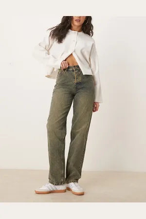 Dickies Thomasville - Indigoblå denimjeans med gult skær i Regular Fit