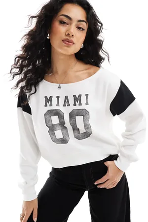 Hollister Cropped offshoulder-sweatshirt med 