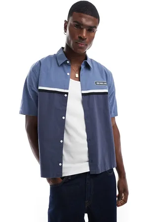 Hollister Skjorte med mekaniker-/workwear-motiv i americana-stil