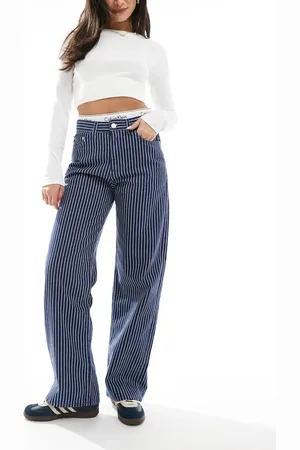 Pull&Bear Løstsiddende jeans med striber