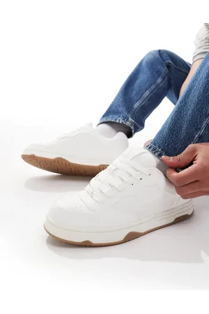 Pull&Bear Hvide sneakers i retrostil