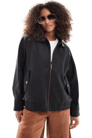 ASOS Bomber-jakke i læderlook