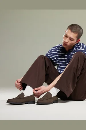 ASOS Brune loafers med flettet detalje