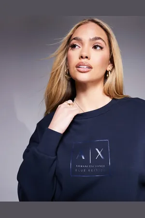 Armani Exchange Sweatshirt med centralt logo