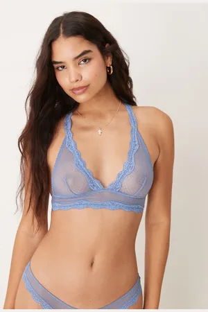 Free People Midweek - Blå longline-BH - Del af sæt