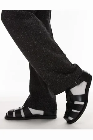 MANGO Sorte sandaler med burdesign