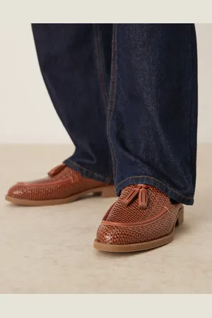 ASOS Brune vævede mule-loafers