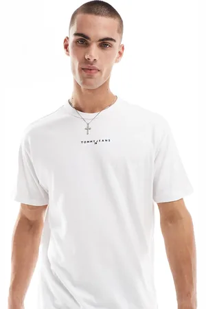 Tommy Hilfiger T-shirt med lineært logo på brystet
