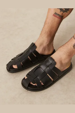 ASOS Sorte mule-fiskersandaler