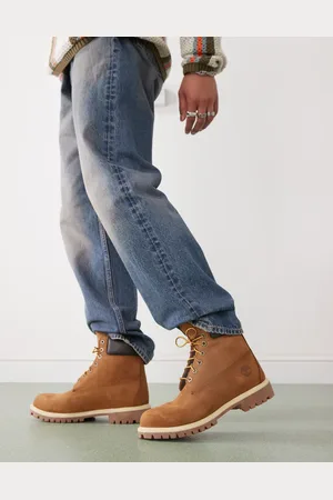 Timberland Premium - Mørke hvedebrune 6-tommer støvler i nubuck-Neutral