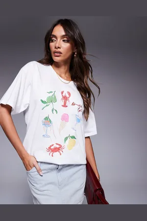 In The Style Oversized og T-shirt med grafisk print