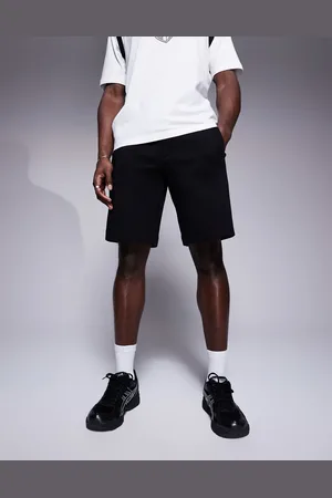 Armani Exchange Sorte sweat-shorts med logo